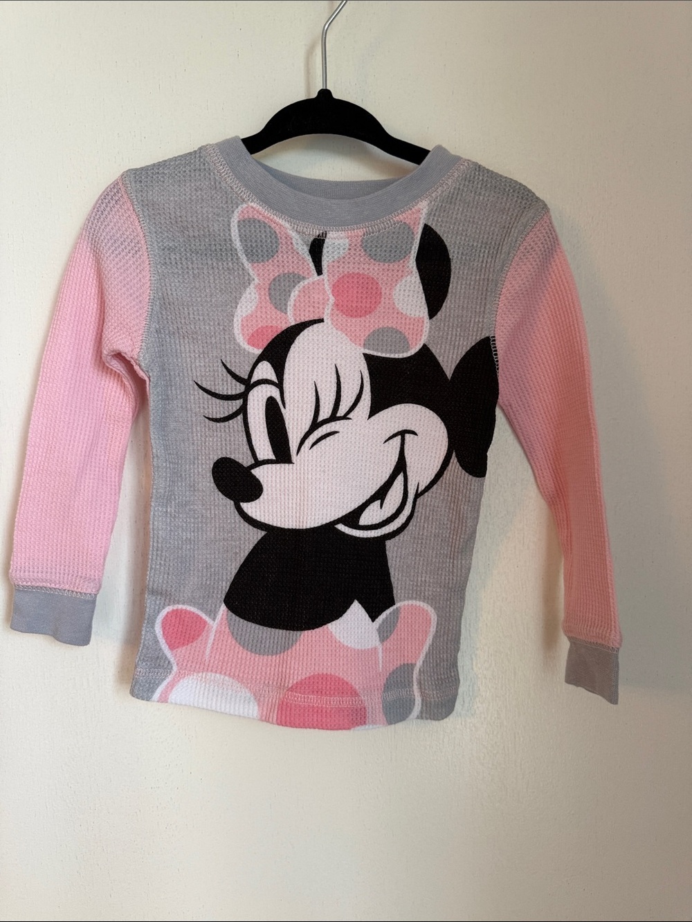 Disney Minnie waffle top in size 2T